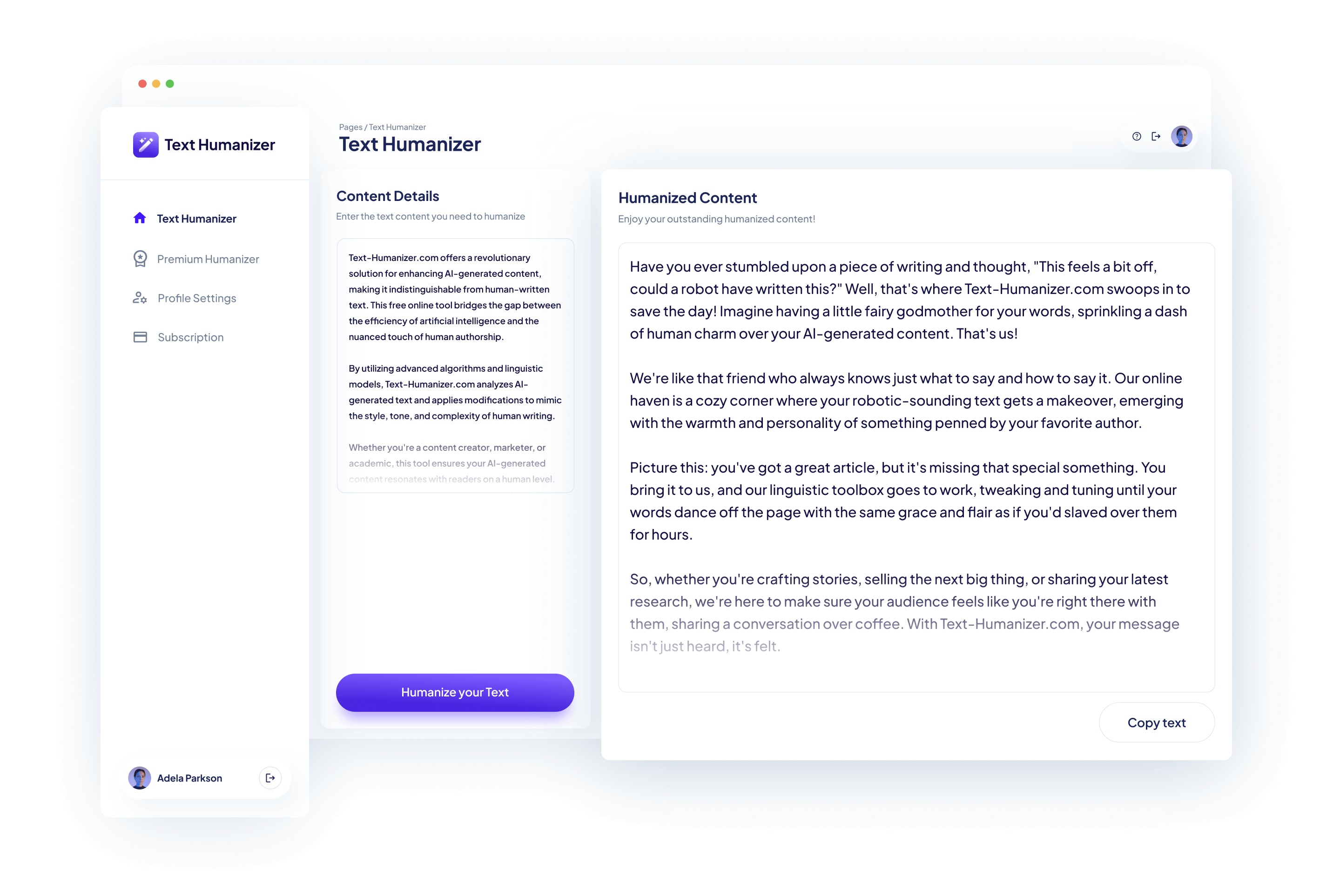Free Advanced AI Text Content Humanizer Tool Text Humanizer